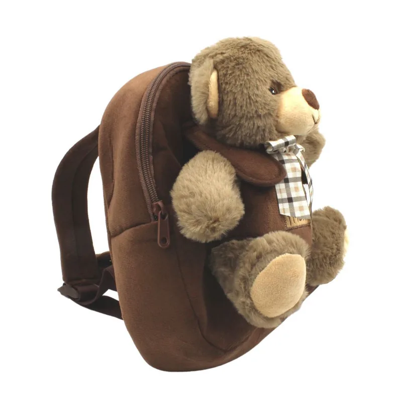Ghiozdan Grădiniță Perletti Be My Friend cu Ursuleț de Pluș Detașabil 21cm