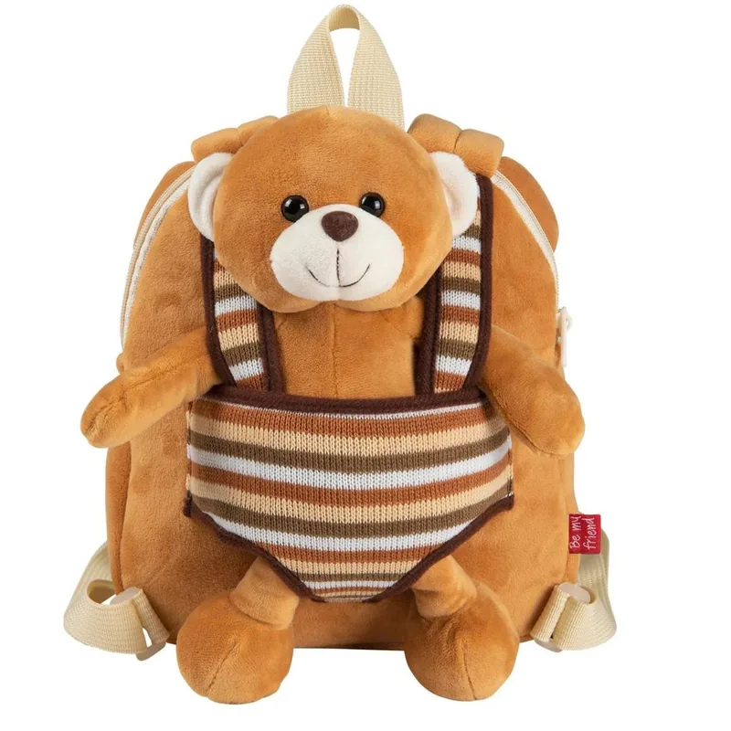 Ghiozdan Gradinita Perletti Be My Friend Reversibil Ursulet Plus Detasabil 21cm