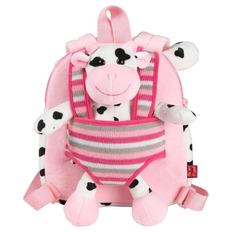 Ghiozdan Gradinita Perletti Be My Friend Reversibil Vacuta Detasabila 21cm