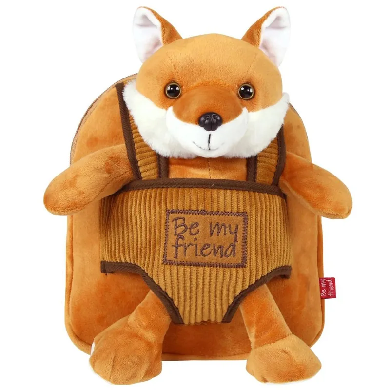 Ghiozdan Grădiniță Perletti Be My Friend Reversibil Vulpiță Pluș Detașabilă 21cm