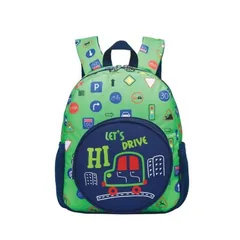 Ghiozdan Gradinita S-Cool LET DRIVE 33x27x15cm Multicolor