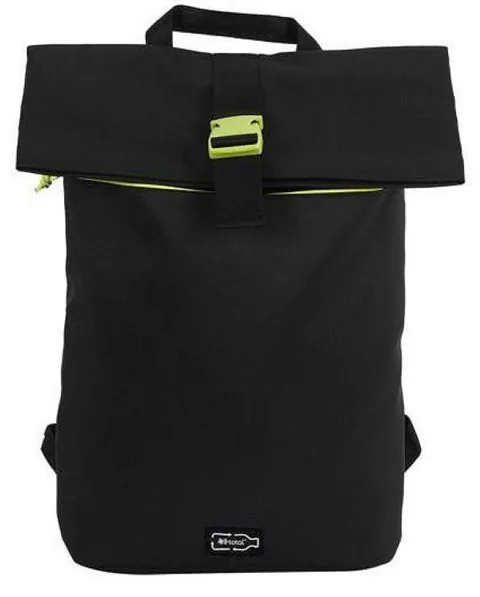 Ghiozdan I-Total RPET Negru cu Galben 26L