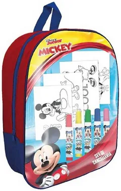 Ghiozdan IMC Toys Mickey Mouse pentru Grădiniță cu Trusa de Colorat