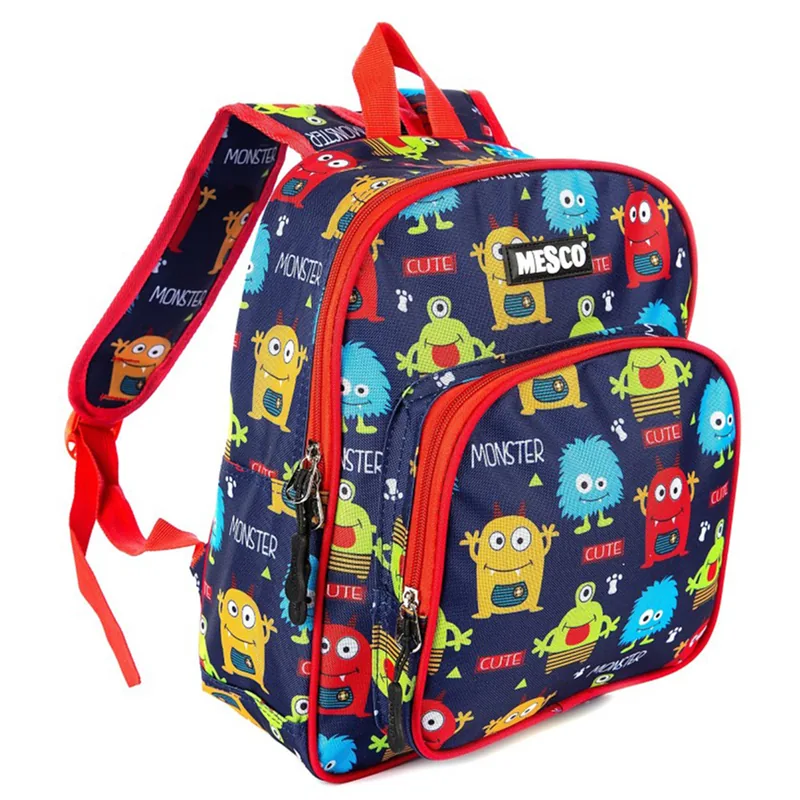 Ghiozdan Mesco Cute Monsters 2 Compartimente