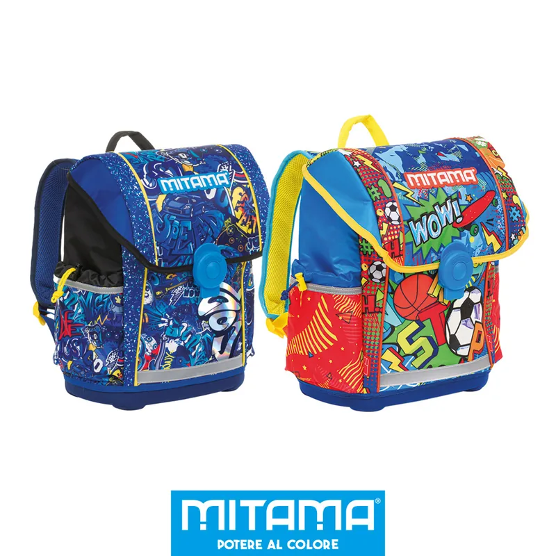 Ghiozdan Mitama 21L 26x18x38cm Baieti Ergonomic Compartimente Rigide