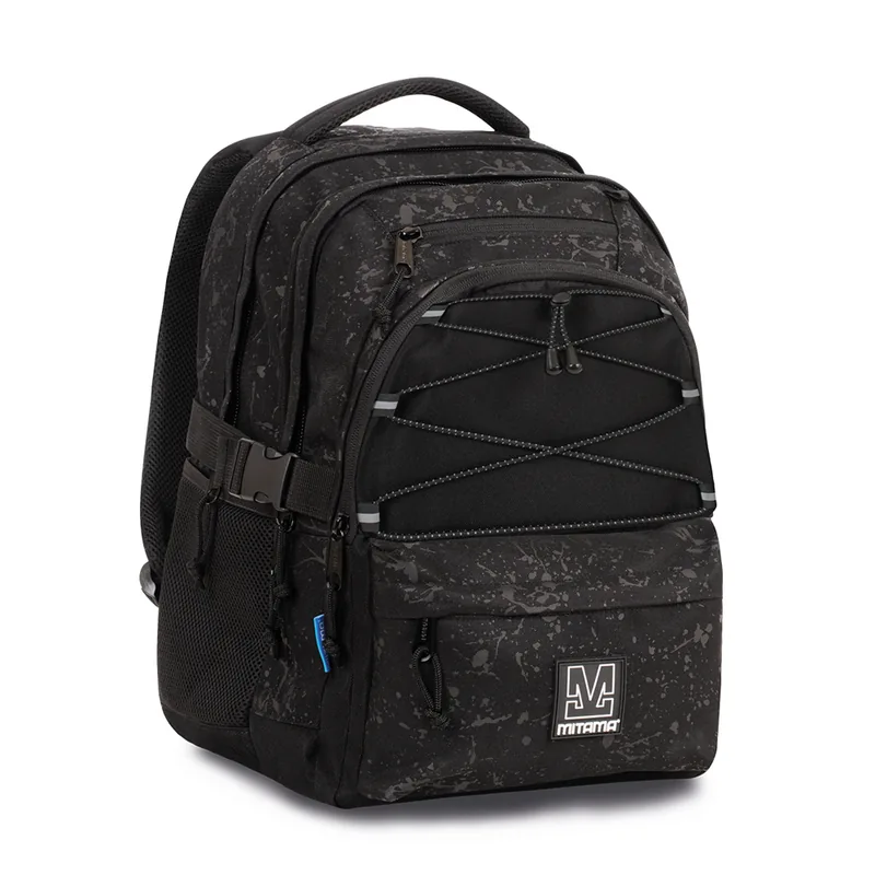 Ghiozdan Mitama 3 Compartimente 32L Negru 43x32x22cm