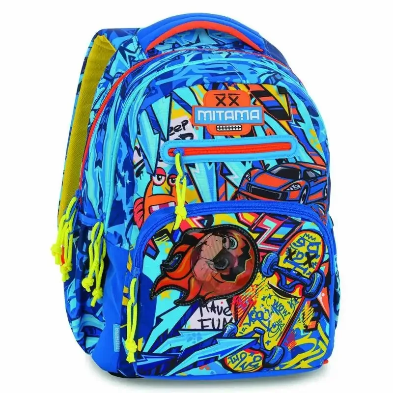 Ghiozdan Mitama Funny Sport 3 Compartimente 42x35x26cm 30L