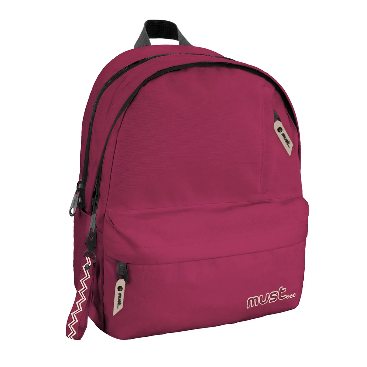 Ghiozdan Must Monochrome Plus Interior Colorat Bordeaux 25L