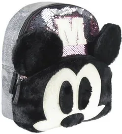 Ghiozdan pentru Gradinita Cerda Mickey 3D Paiete Roz Gri