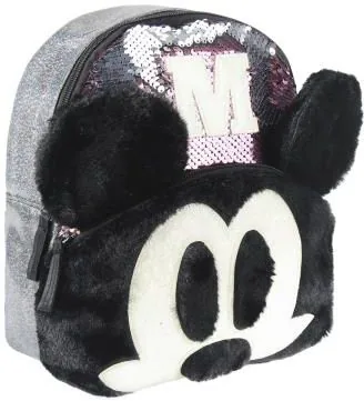 Ghiozdan pentru Gradinita Cerda Mickey 3D Paiete Roz Gri