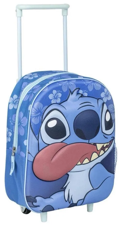 Ghiozdan pentru Grădiniță Cerda Stitch 3D cu Roți