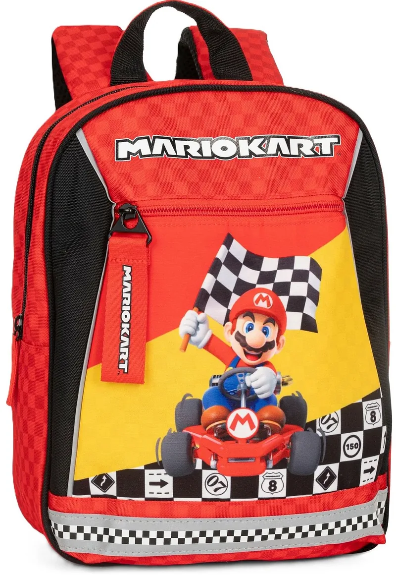 Ghiozdan pentru Grădiniță Panini Super Mario Mariokart Red 1 Compartiment