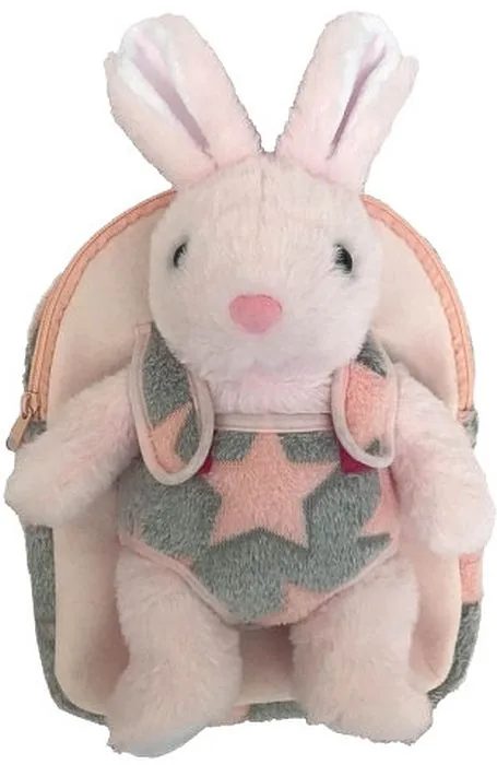 Ghiozdan pentru Grădiniță S. Cool Baby Animals Rabbit cu Jucărie de Pluș