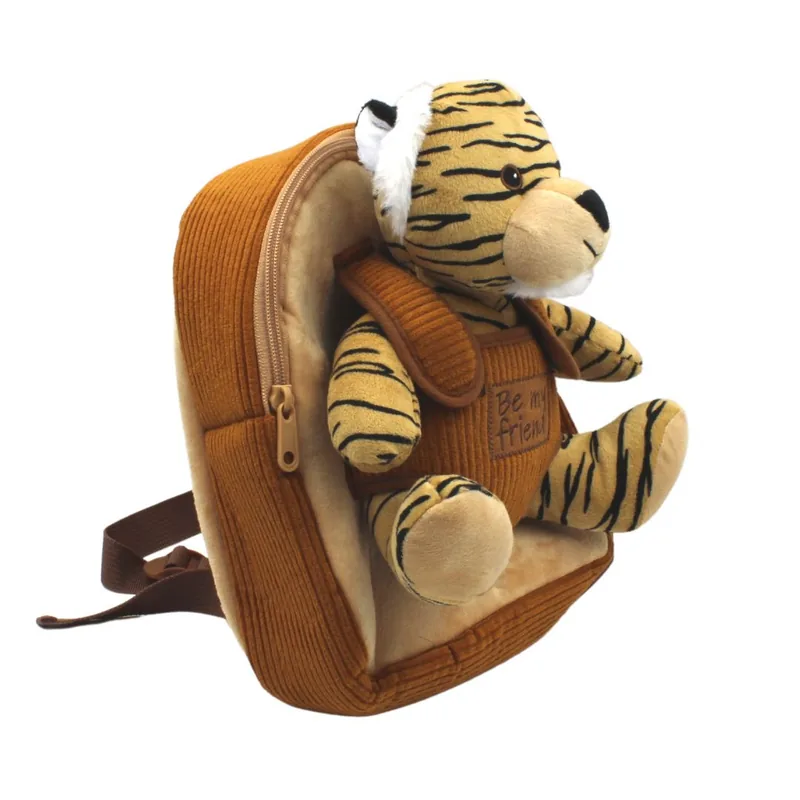 Ghiozdan Perletti Be My Friend Gradinita Tigru Plus Detasabil 21cm