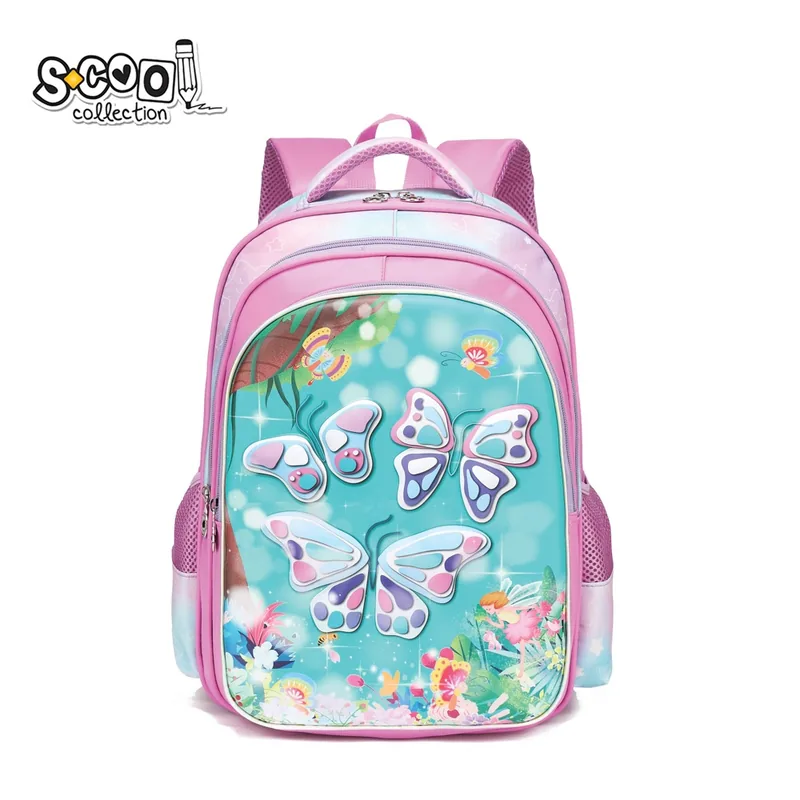 Ghiozdan S-Cool 3D Butterfly 30L Multicolor