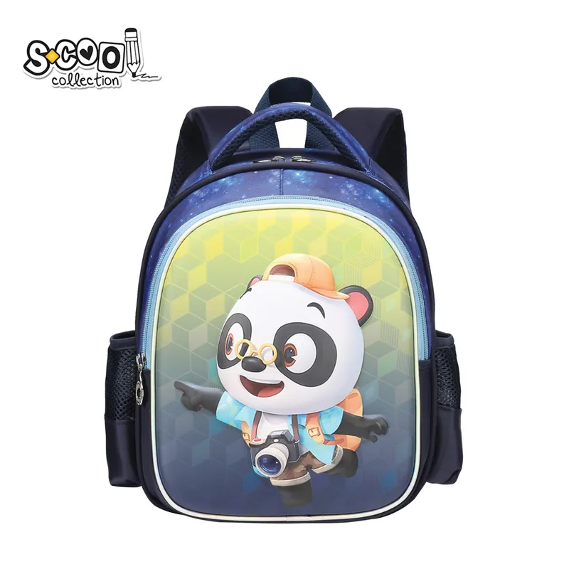 Ghiozdan S-Cool 3D Panda Multicolor