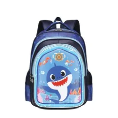 Ghiozdan S-Cool 3D Shark 30l 31x24x41cm Baieti 6-11 Ani Bleumarin