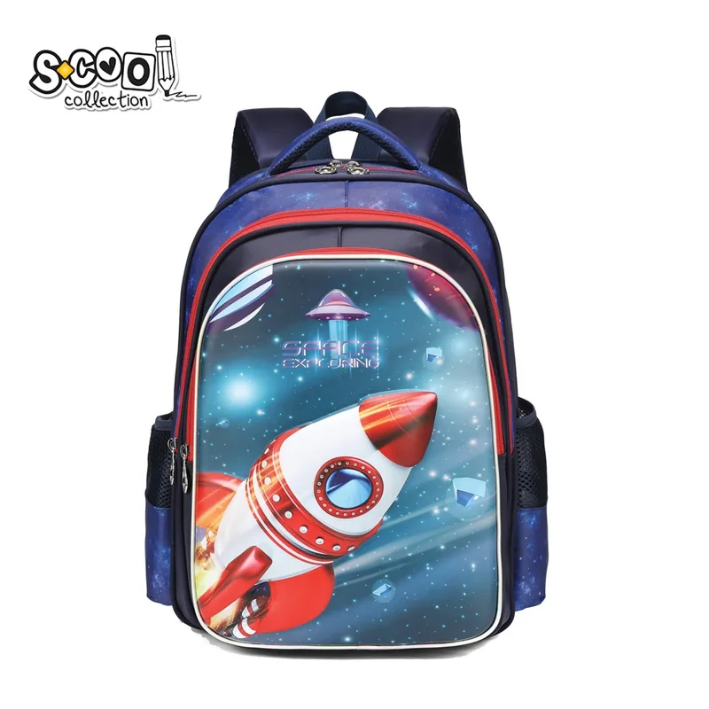 Ghiozdan S-Cool 3D Space 41x31x24cm Multicolor