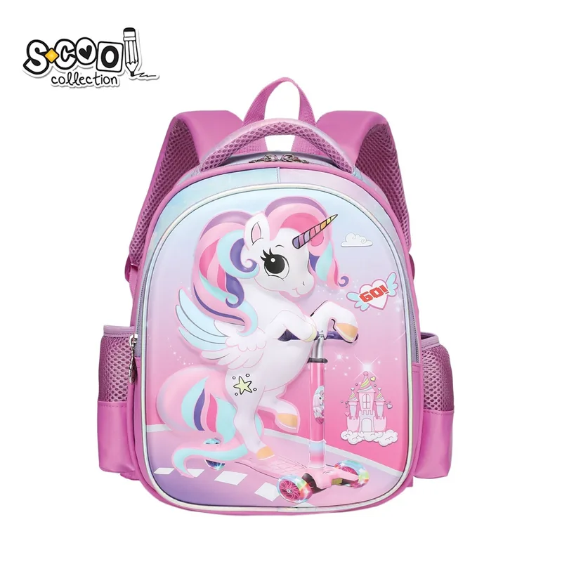 Ghiozdan S-Cool 3D Unicorn 31x25x17cm
