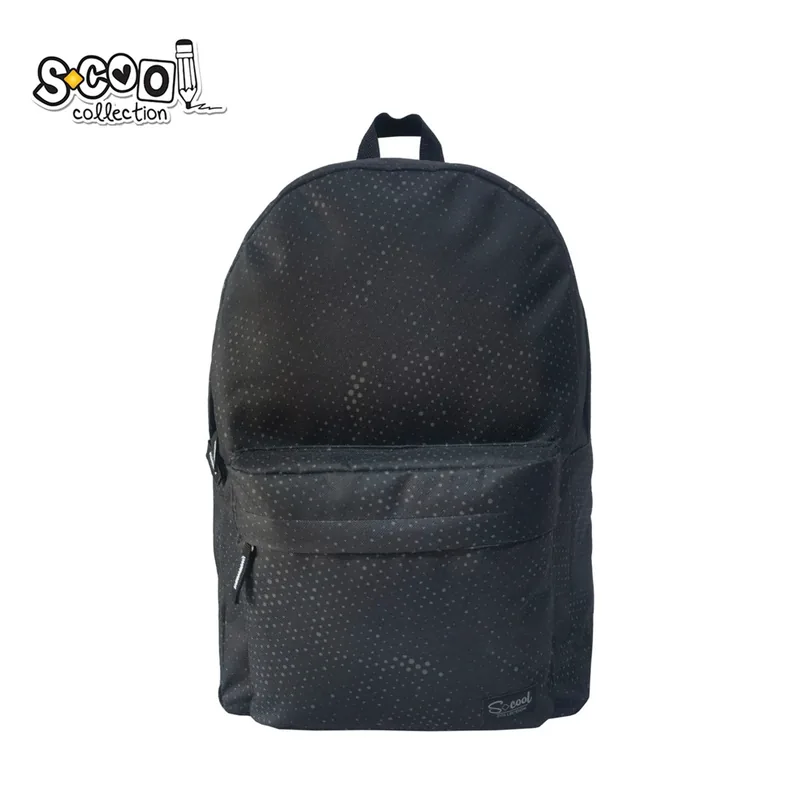 Ghiozdan S-Cool Classic Negru 43x30x16cm