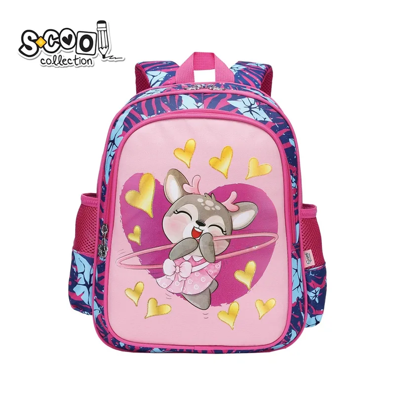 Ghiozdan S-Cool Deer 33x27x15cm Multicolor