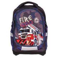 Ghiozdan S-Cool Fire Truck Anatomic Compartiment Laptop