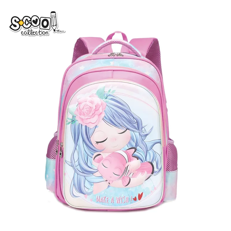 Ghiozdan S-Cool Make a Wish 3D 30L Multicolor Roz