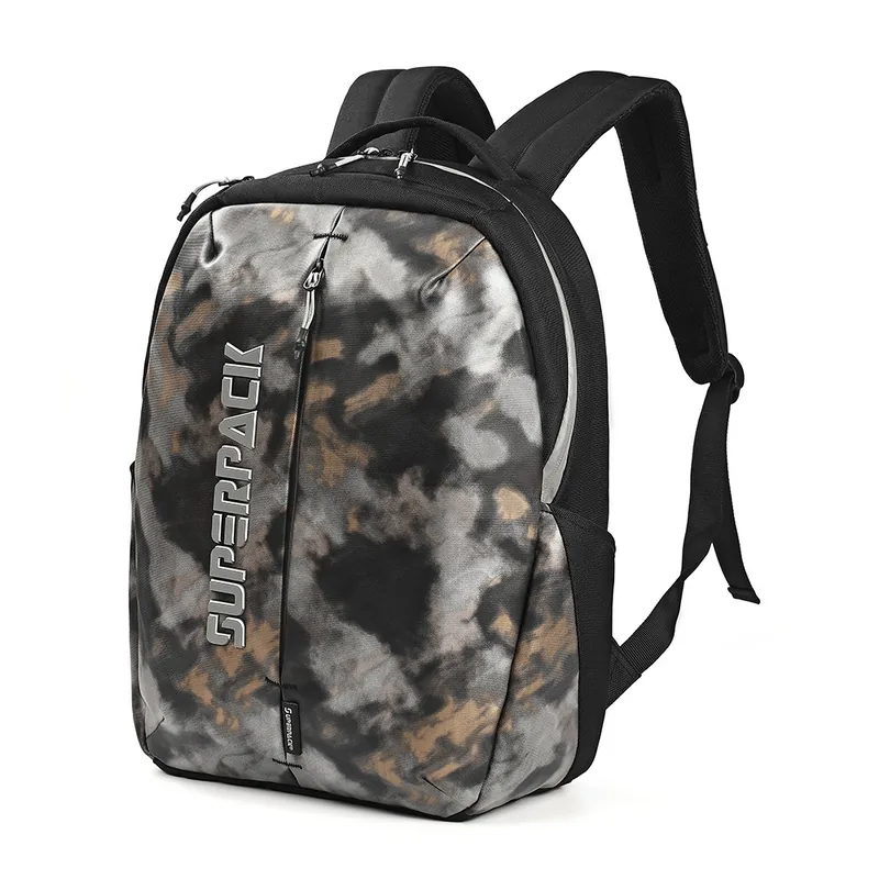 Ghiozdan S-Cool Superpack Compartiment Laptop 45x30x15cm Gri Neon