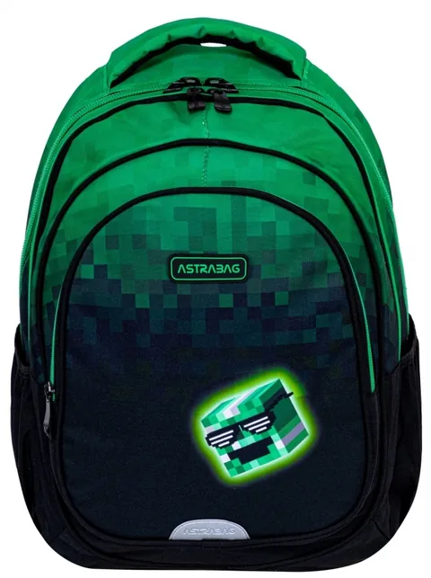 Ghiozdan Școlar Astra Erou Pixel 3 Compartimente 42x30x19cm