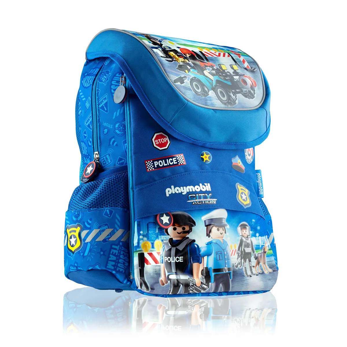 Ghiozdan Scolar Astra Playmobil Politie 28x36x18cm