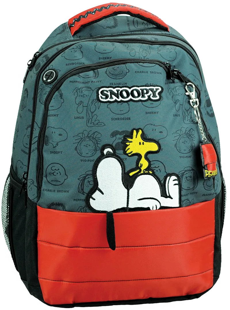 Ghiozdan Scolar Back Me Up Snoopy 2 Compartimente