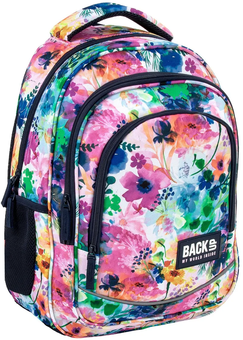 Ghiozdan Școlar BackUp X Flowers 2 Compartimente