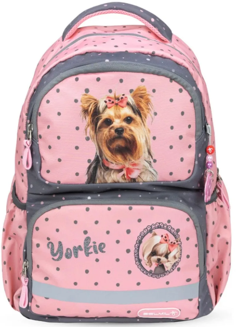 Ghiozdan Școlar Belmil Glam Yorkie 1 Compartiment Fete