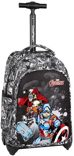 Ghiozdan Scolar cu Roti Cool Pack Jack 24l The Avengers