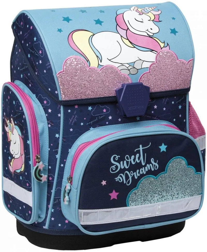 Ghiozdan Scolar Derform Ergonomic Unicorn 1 Compartiment