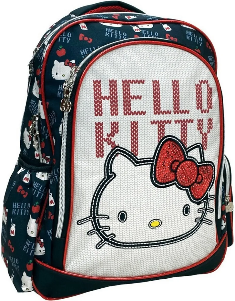 Ghiozdan Școlar GIM Hello Kitty Croche 2 Compartimente