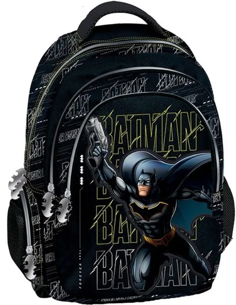 Ghiozdan Școlar Graffiti Batman Negru