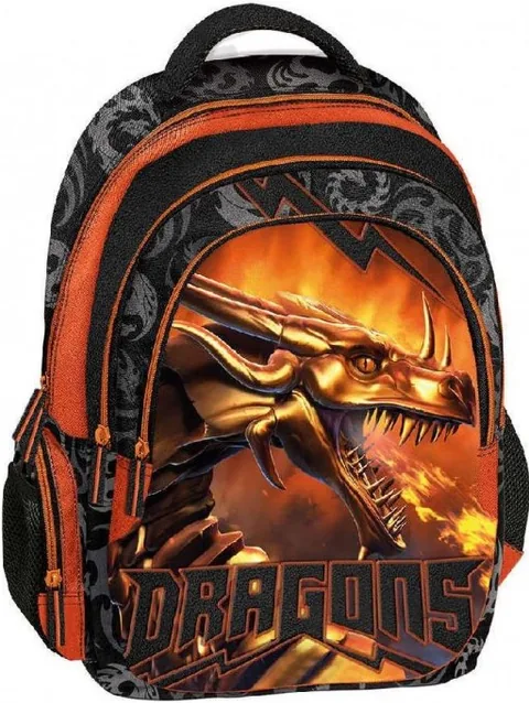 Ghiozdan Școlar Graffiti Dragons cu 3 Compartimente
