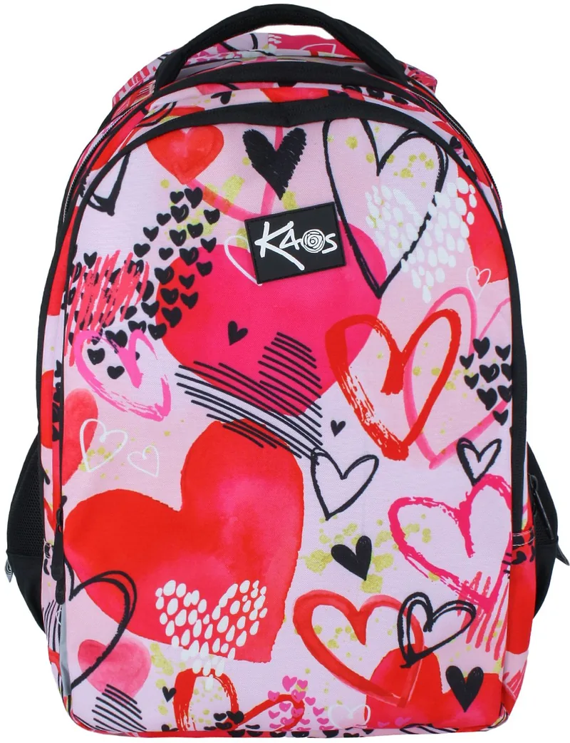Ghiozdan Scolar Kaos 2 in 1 Heart Queen 4 Compartimente