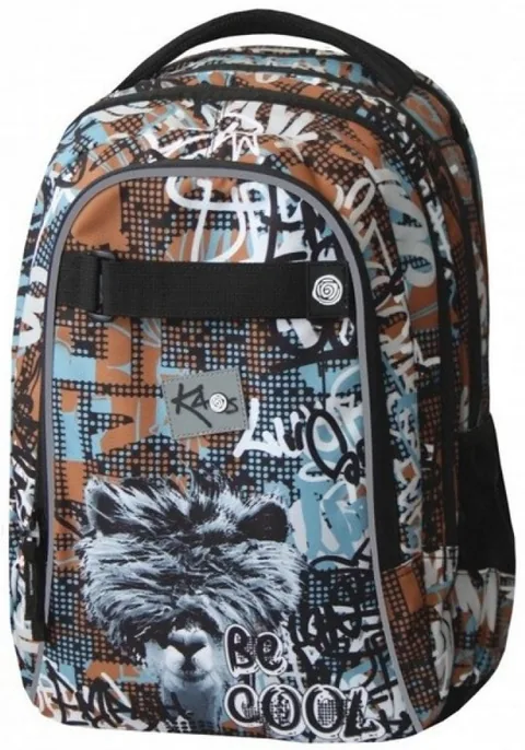 Ghiozdan Scolar Kaos 2 in 1 La Lama 4 Compartimente