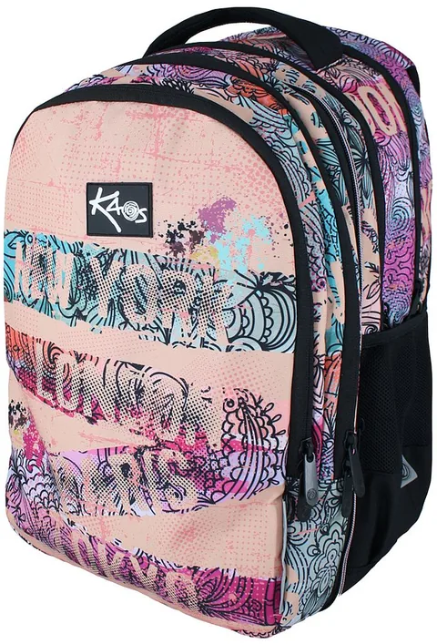 Ghiozdan Scolar Kaos Cityway 2 in 1 4 Compartimente