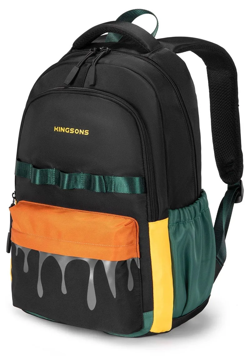 Ghiozdan Școlar Kingsons Flow 15.6 inch Negru