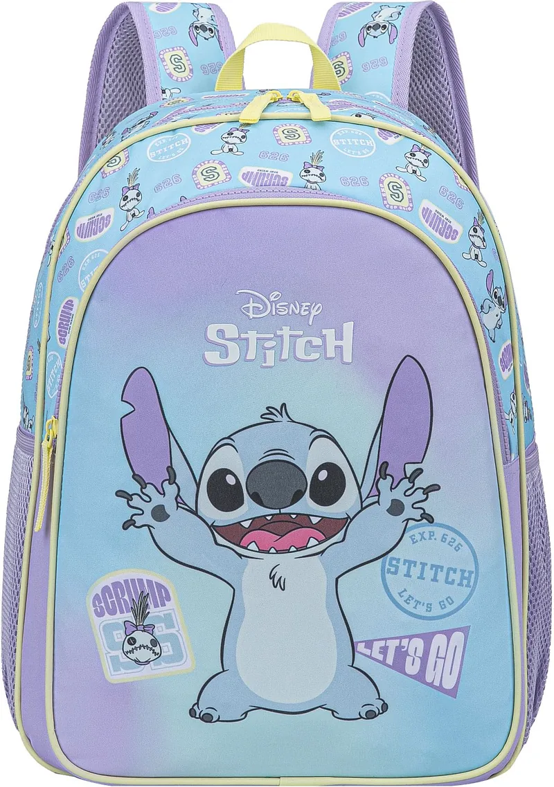 Ghiozdan Scolar Kstationery Lilo & Stitch Lets Go 2 Compartimente