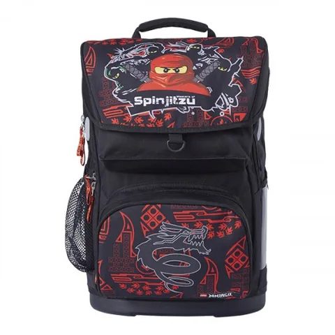 Ghiozdan Scolar Maxi cu Sac Sport Lego Core Line NinjaGo Team Ninja 44x28x25cm