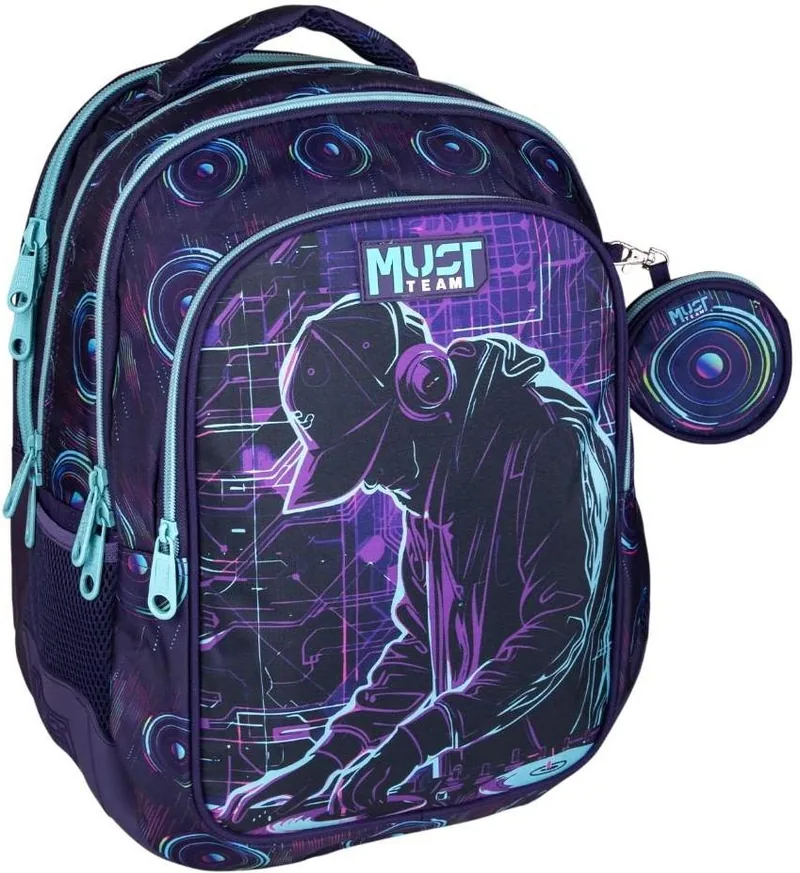 Ghiozdan Școlar Must DJ 4 Compartimente