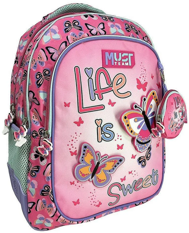 Ghiozdan Școlar Must Life Is Sweet 3 Compartimente