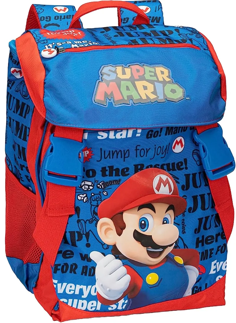 Ghiozdan Scolar Panini Super Mario Standard Albastru 2 Compartimente