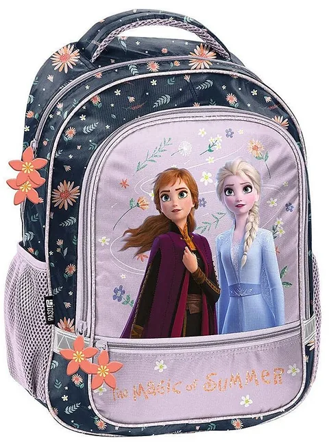 Ghiozdan Școlar Paso Frozen 2 Compartimente Roz