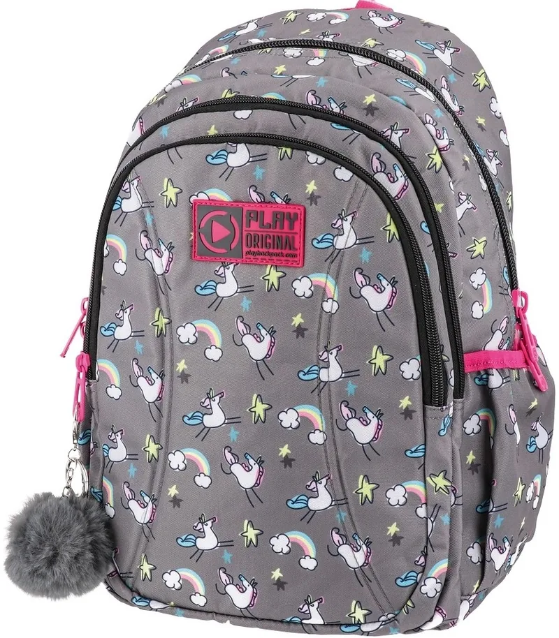 Ghiozdan Școlar Play Remax Rainbow Unicorn 1 Compartiment