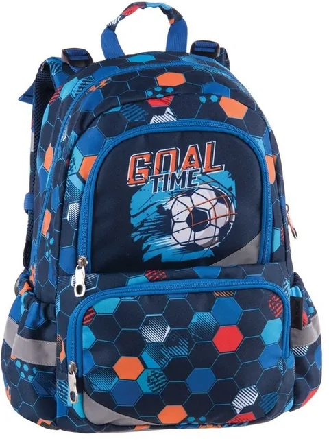 Ghiozdan Scolar Pulse Anatomic Goal Time 3 Compartimente